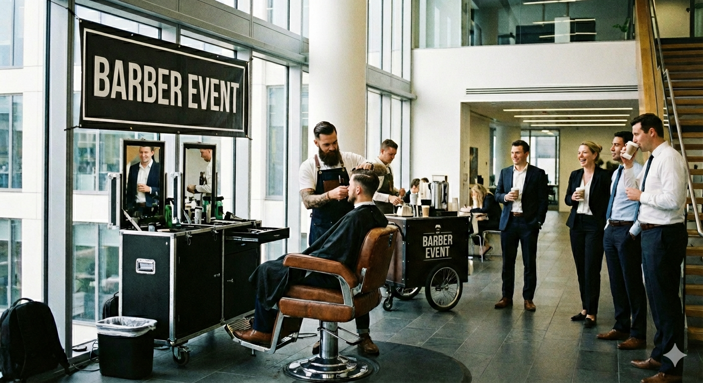 Barber Event - Service de barbier en entreprise